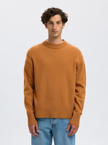 SELECTED - Jersey en marrón: frente