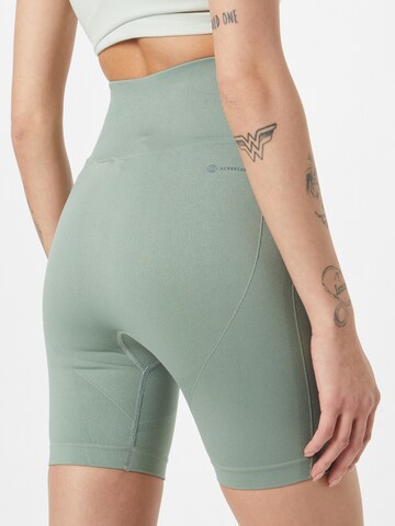 Skinny Pantaloni sportivi 'Studio Aero Bike' di ADIDAS PERFORMANCE in verde