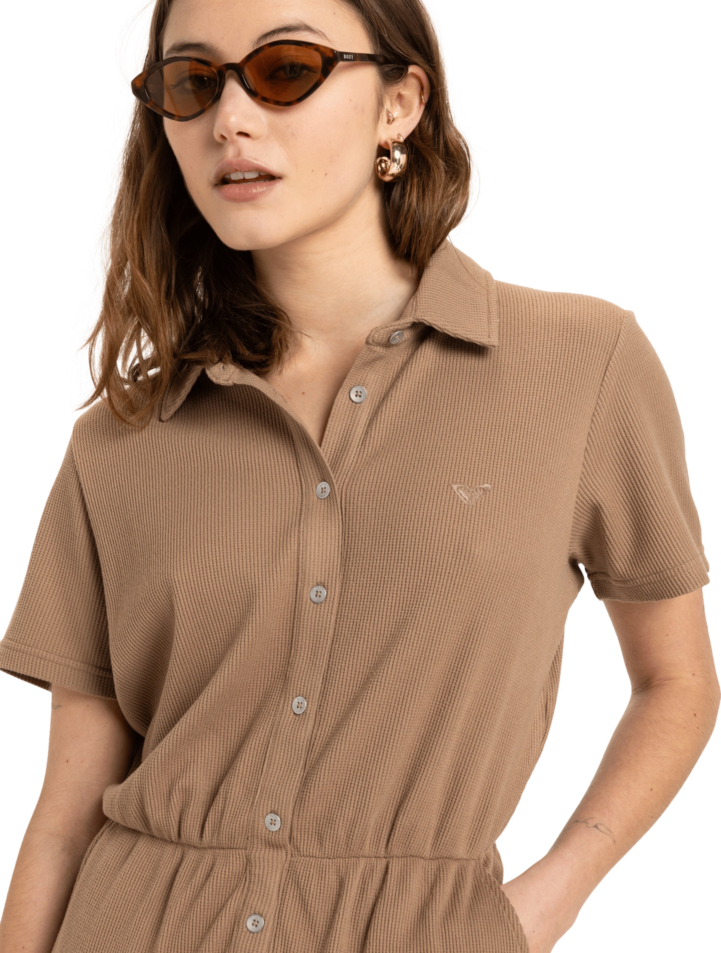 ROXY Jumpsuit 'Blue Side Of The Sky' in Brown