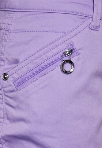 STREET ONE Slimfit Hose in Lila