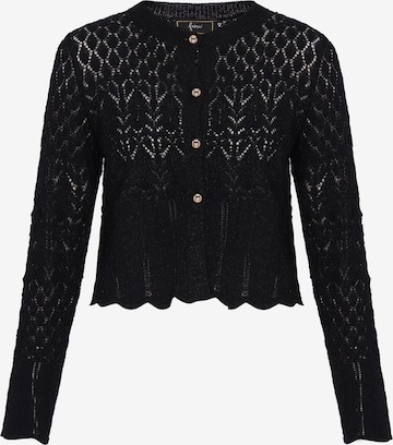 faina - Cárdigan en negro: frente