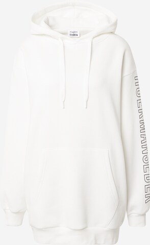 Hoermanseder x About You - Sweatshirt 'Maxi' em branco: frente