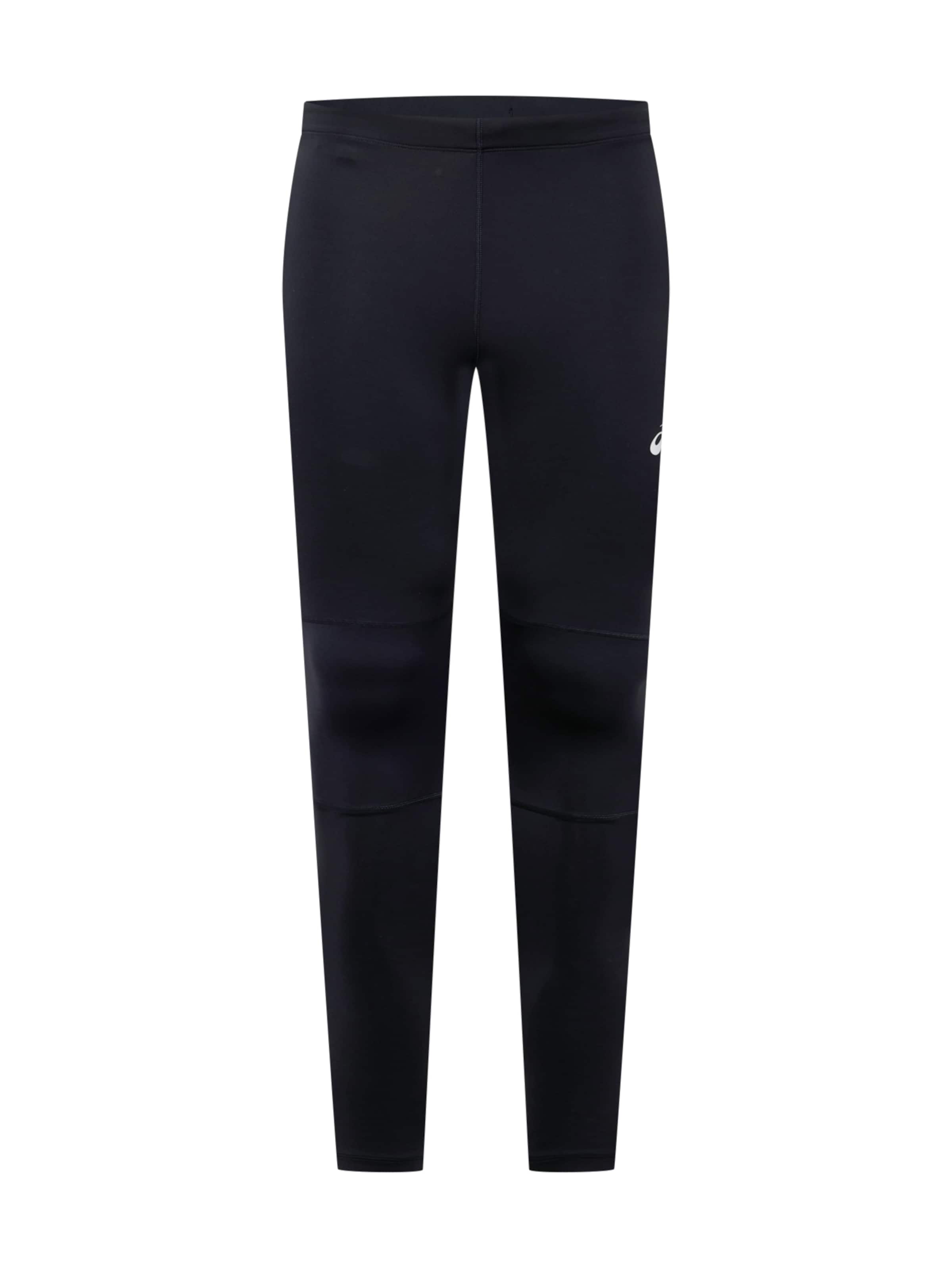 ASICS Skinny Urheiluhousut värissä musta: etupuoli