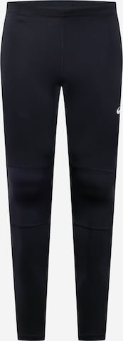 Skinny Pantalon de sport ASICS en noir : devant