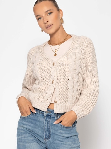 SASSYCLASSY Oversized Cardigan in Beige