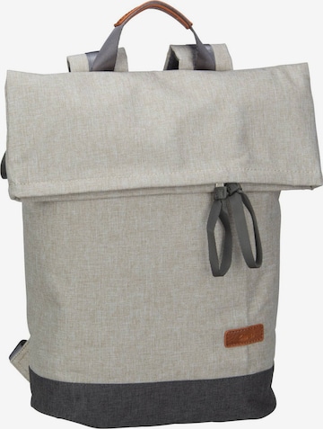 ZWEI Rucksack 'Benno BE200' in Beige: predná strana