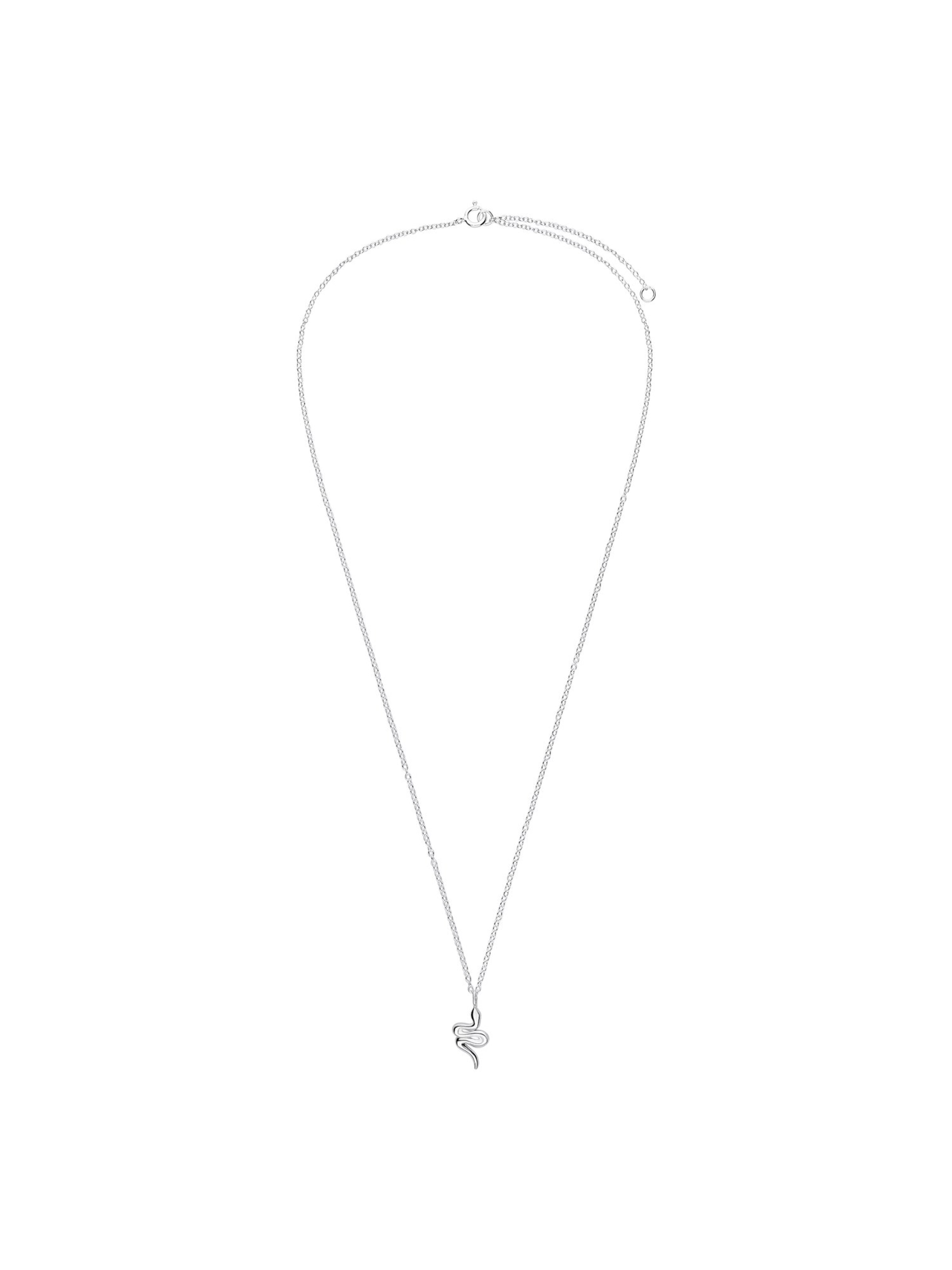 Lucardi Necklace 'Lieblich' in Silver: front
