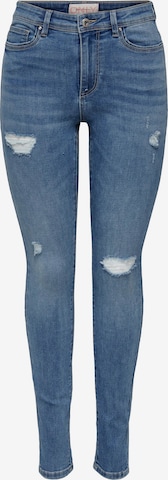 ONLY Skinny Jeans 'Wauw' in Blauw: voorkant