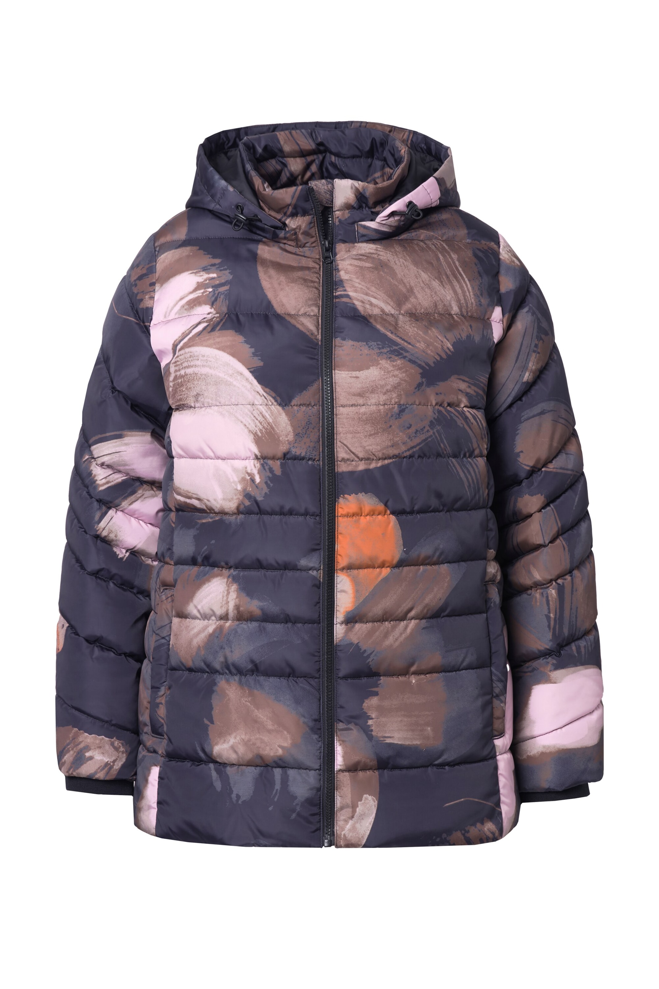 Ulla Popken Winterjas in Zwart: voorkant