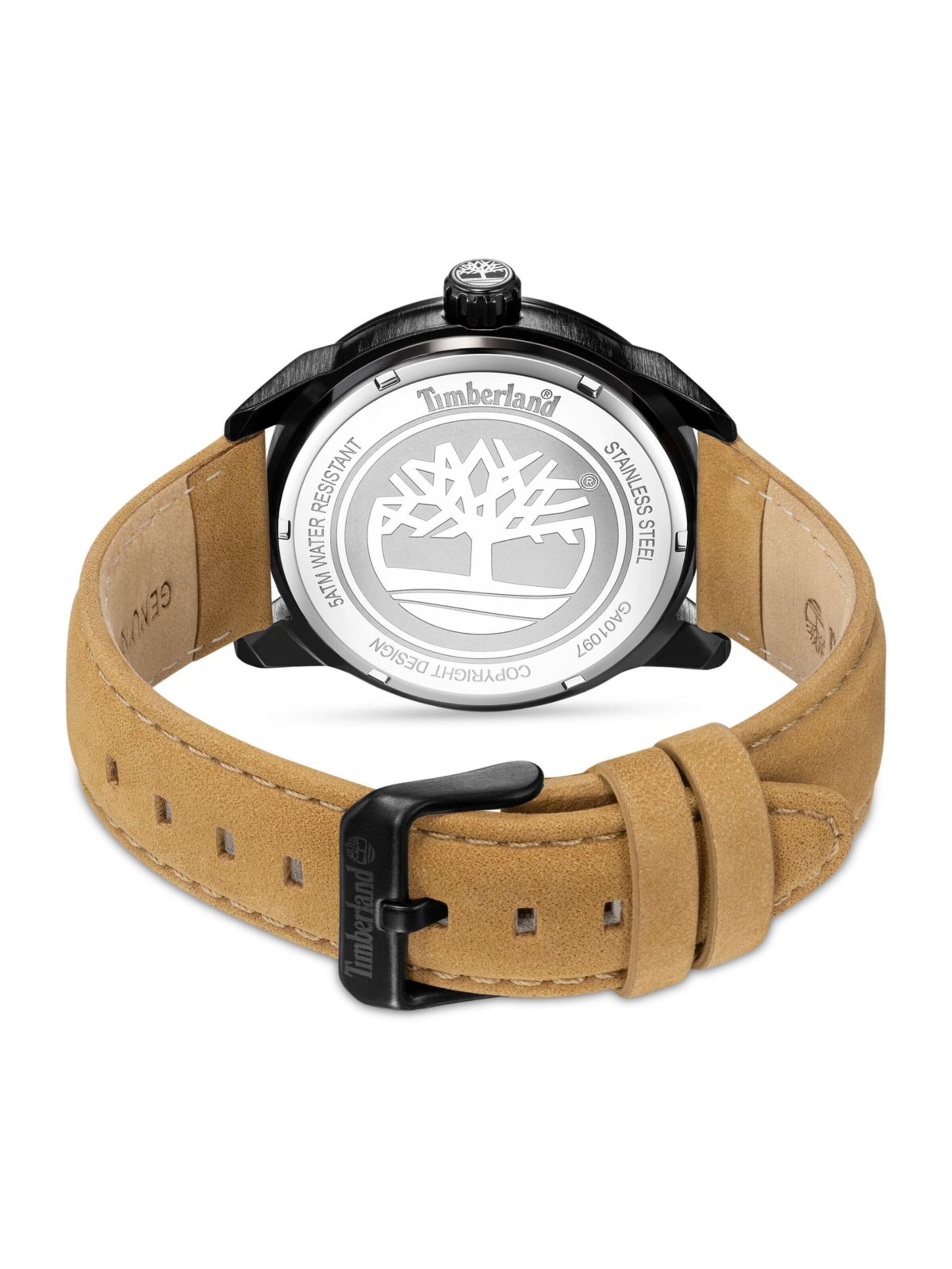 TIMBERLAND Analoog horloge 'Watch Small Henniker' in Bruin
