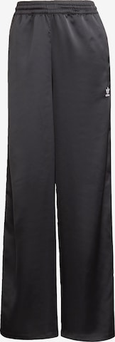 ADIDAS ORIGINALS Wide leg Broek 'Adicolor' in Zwart: voorkant