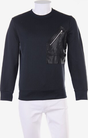 H&M Sweatshirt & Zip-Up Hoodie in S in Blue: front