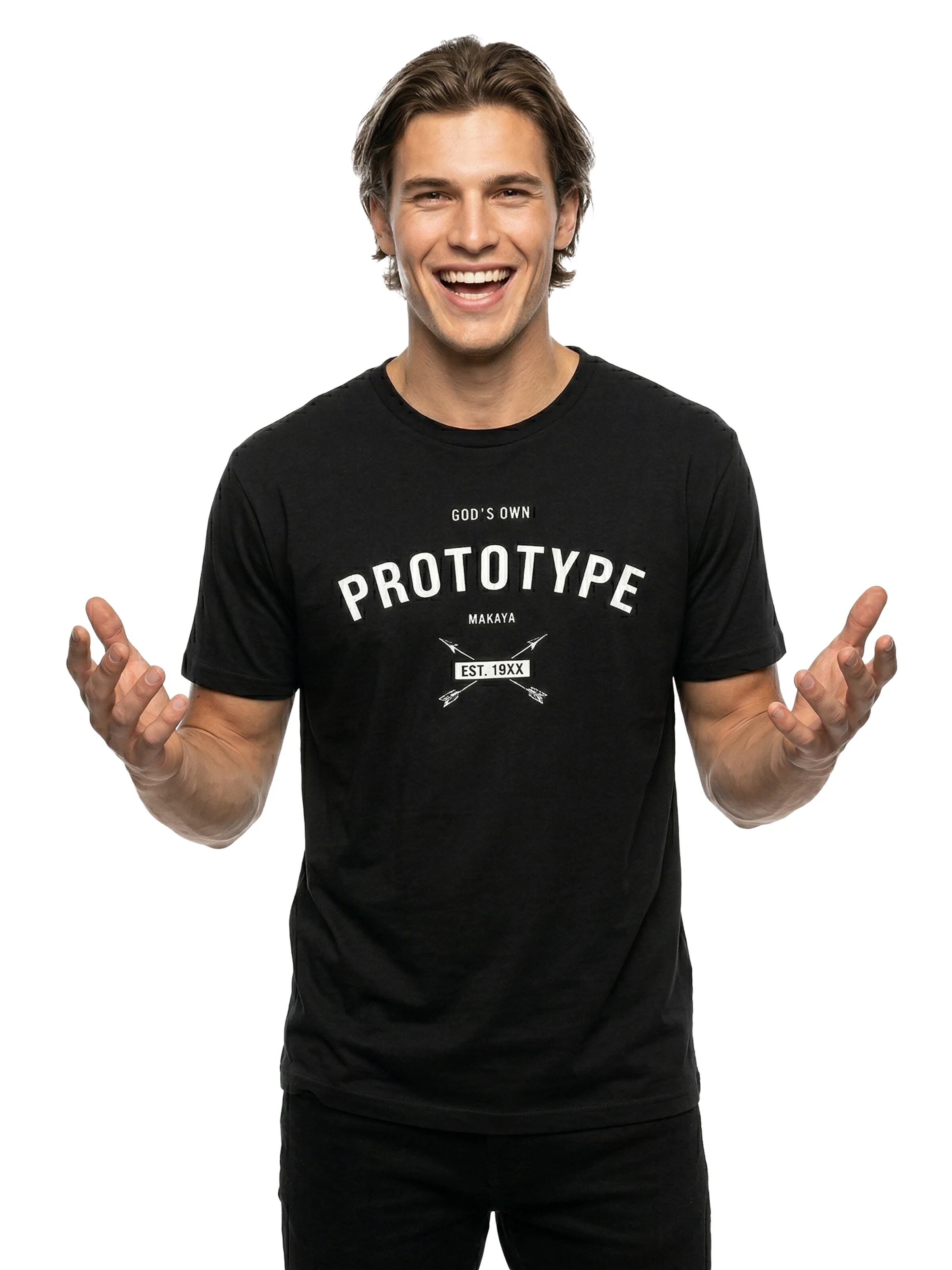MAKAYA Shirt 'God´s own Prototype' in Black