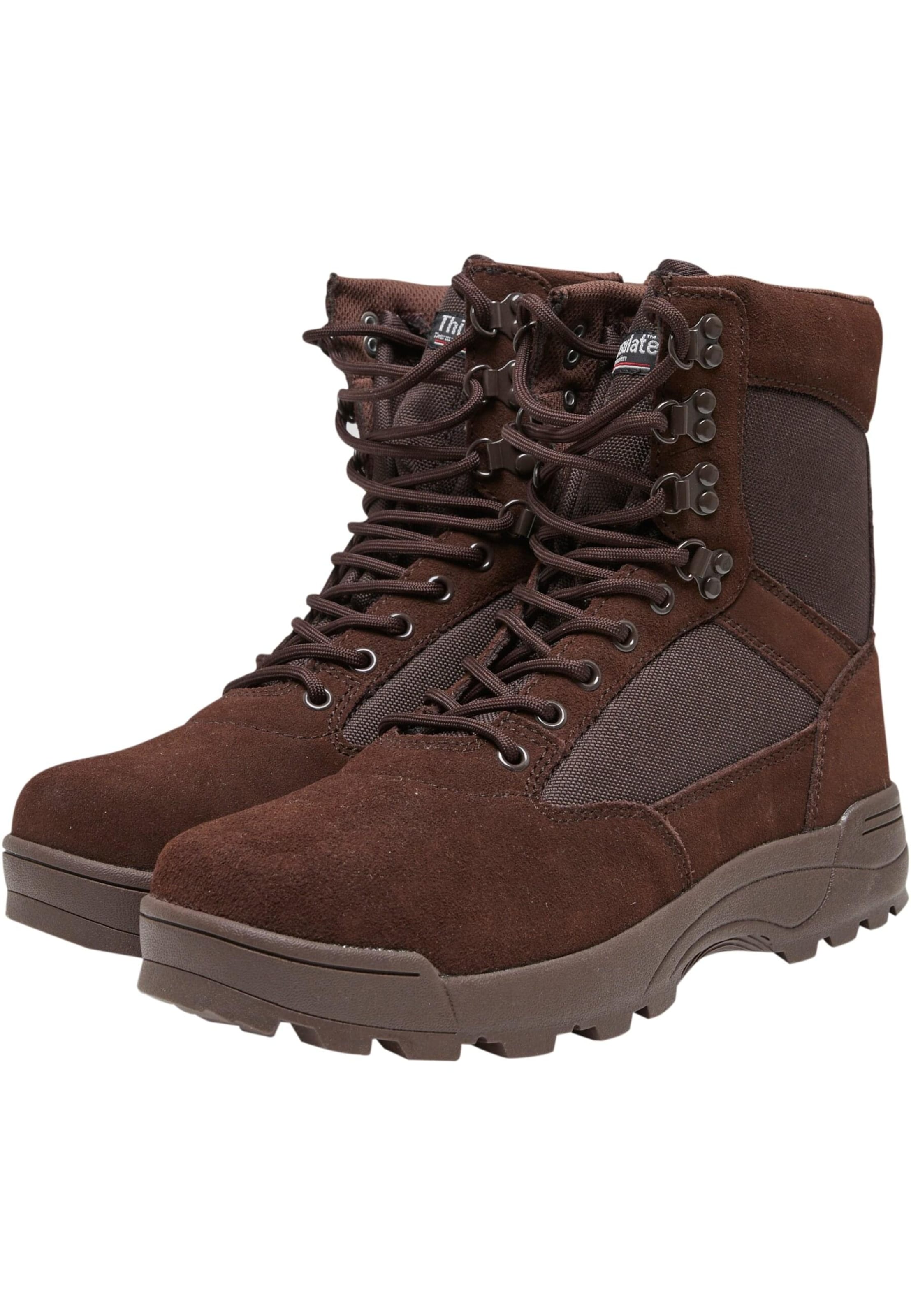 Bottines à lacets Brandit en marron