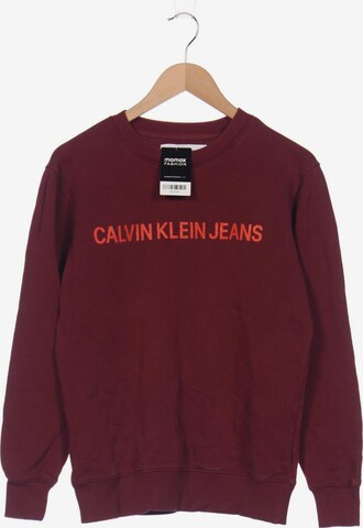 Calvin Klein Jeans Sweatshirt & Zip-Up Hoodie in S in Red: front