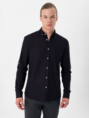 Moxx Paris - Regular Fit Camisa em preto: frente