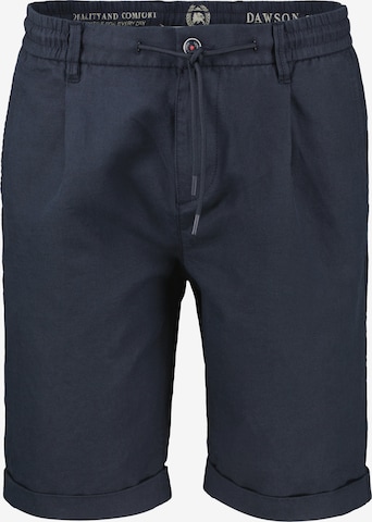 LERROS Regular Chino-Shorts aus Baumwoll-Leinen-Mischgewebe in Blau: Vorderseite