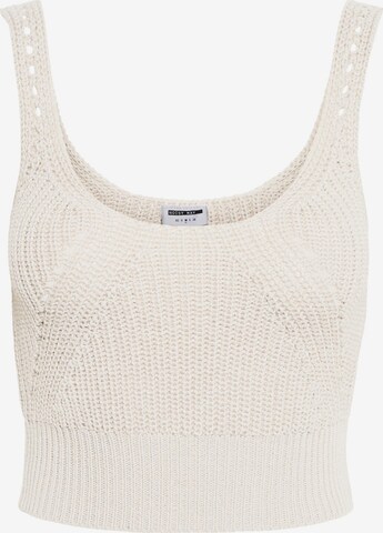 Noisy may Knitted Top 'Alonso' in White: front