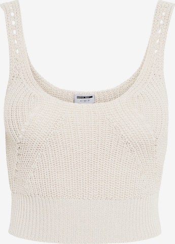 Tops en tricot 'Alonso' Noisy may en blanc : devant