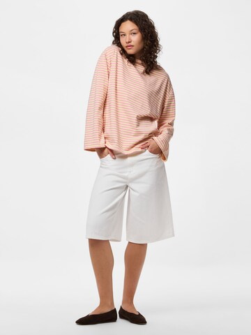 T-shirt 'PCSadie' PIECES en beige