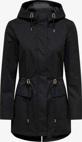 Parka mi-saison 'LOUISE' ONLY en noir : devant