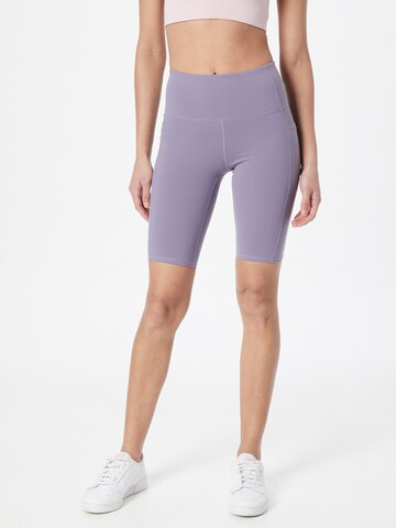 Skinny Pantaloni sportivi di SKECHERS in lilla: frontale