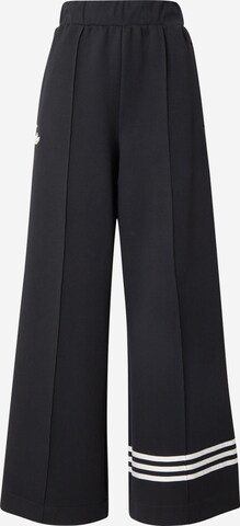 ADIDAS ORIGINALS Wide leg Pants 'Adicolor Neuclassics' in Black: front