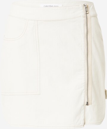 Calvin Klein Jeans Sukně – béžová: přední strana