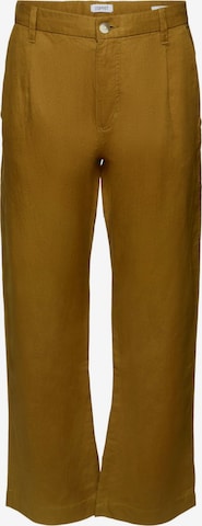 ESPRIT Pleat-Front Pants in Green: front