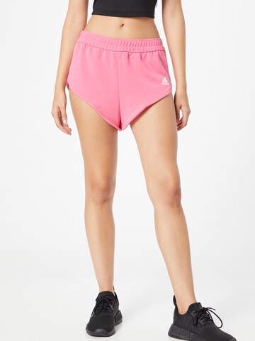 Regular Pantalon de sport 'Hyperglam Mini' ADIDAS SPORTSWEAR en rose : devant