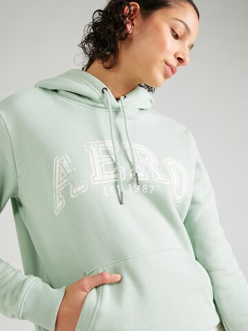 AÉROPOSTALE Sweatshirt in Green