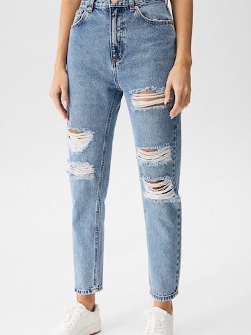 Pull&Bear Regular Jeans in Blue: front