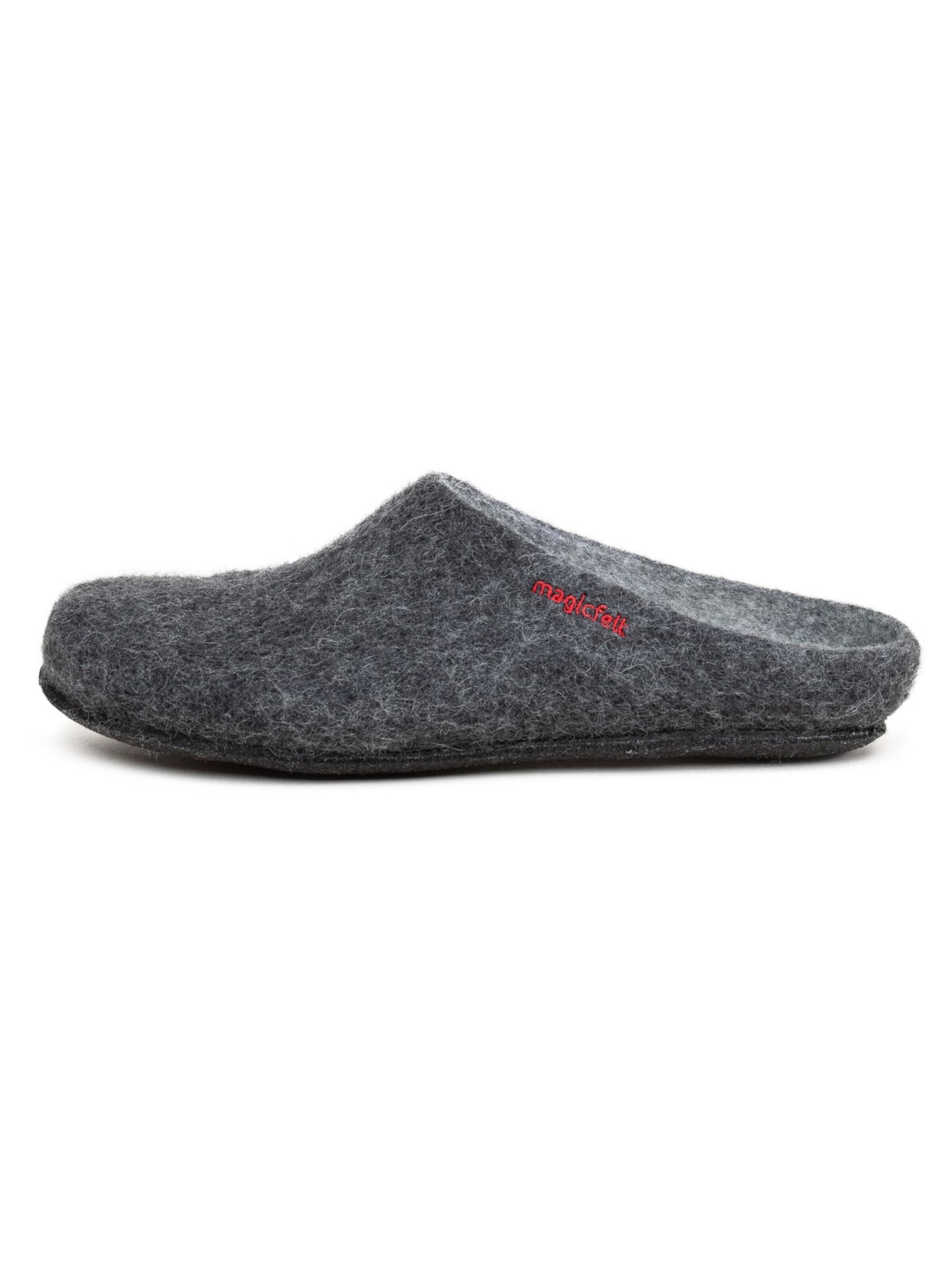 MagicFelt Slippers 'Filz' in Grey: front