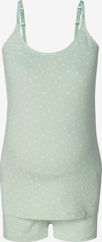 Esprit Maternity Short Pajama Set in Green: front