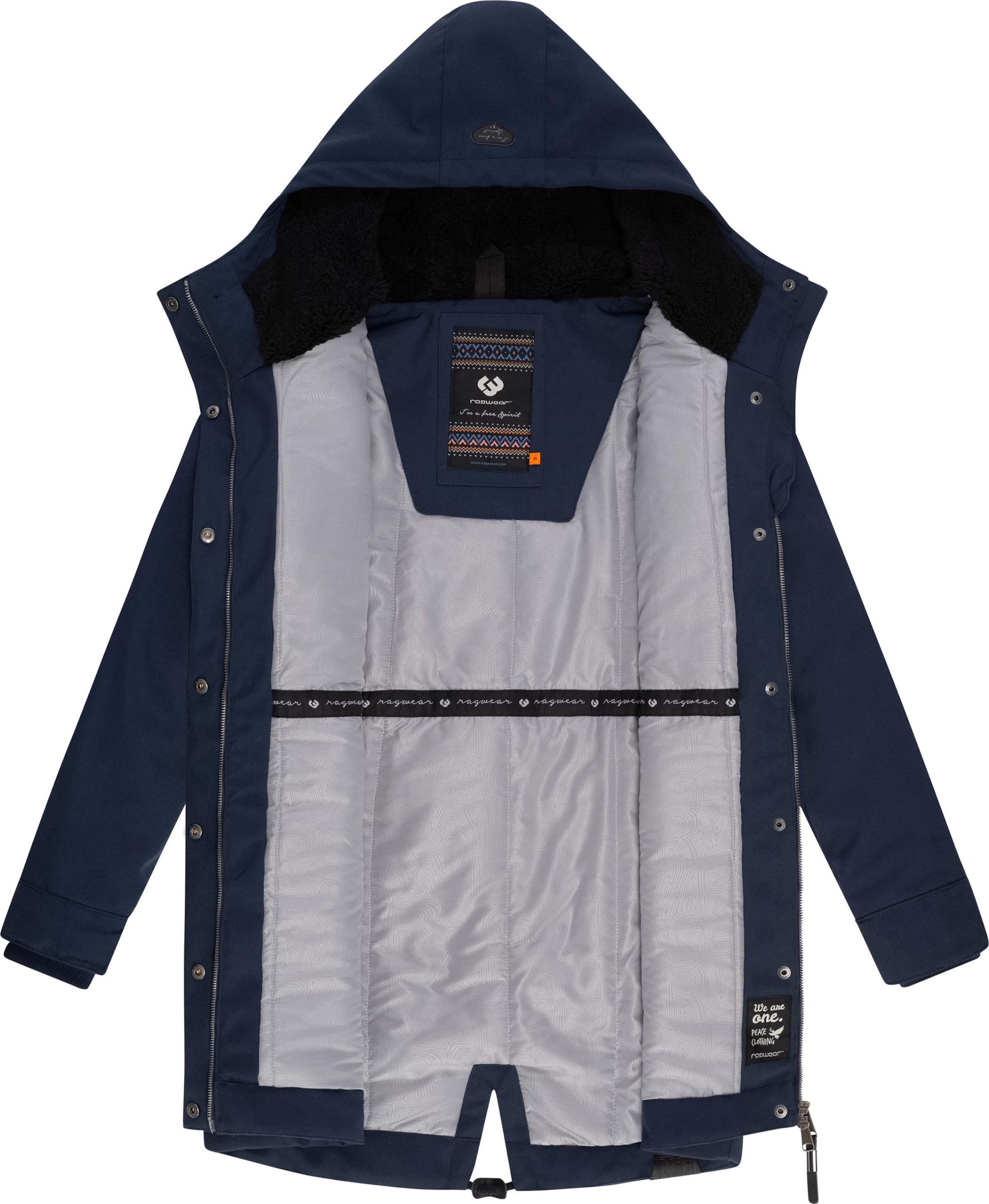 Ragwear Winter jacket 'Canny' in Blue