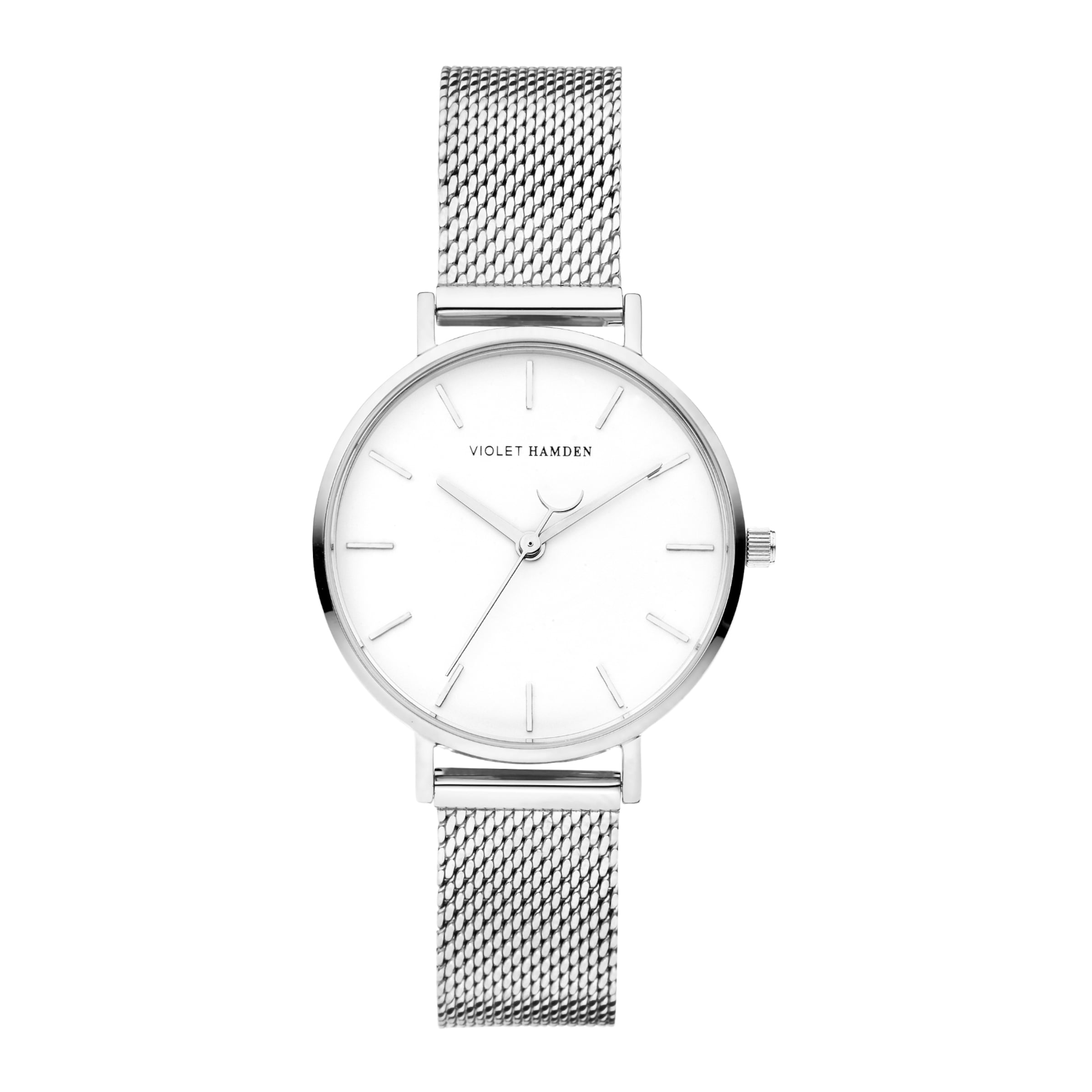 Violet Hamden Analog watch in Silver: front