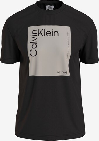 Calvin Klein Big & Tall Shirt in Black: front