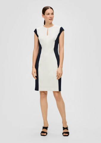 s.Oliver BLACK LABEL Sheath Dress in Beige: front