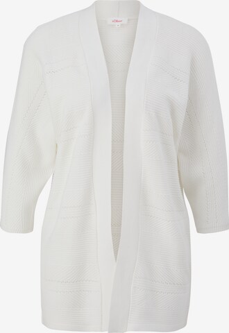 Cardigan s.Oliver en blanc : devant