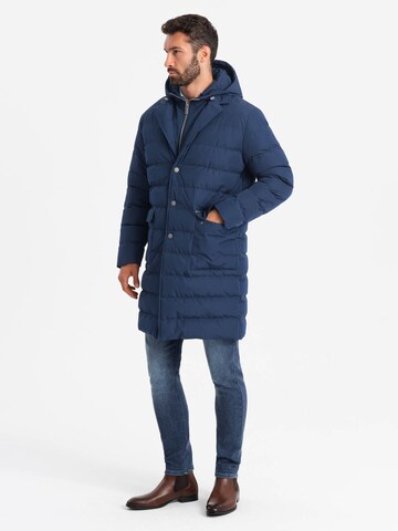 Ombre Winterjacke in Blau
