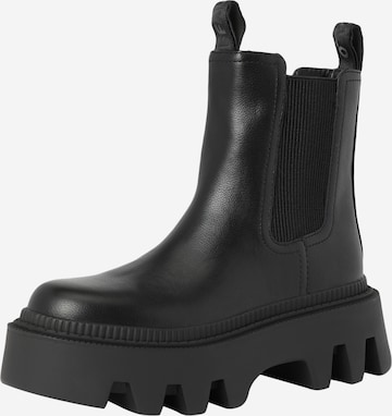 Chelsea Boots 'FLORA' BUFFALO en noir : devant