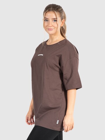 T-shirt oversize 'Benetta' Smilodox en marron