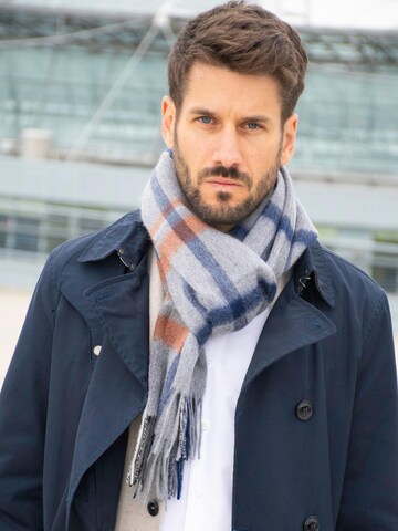 MayTree Schal 'Tartan' in Grau