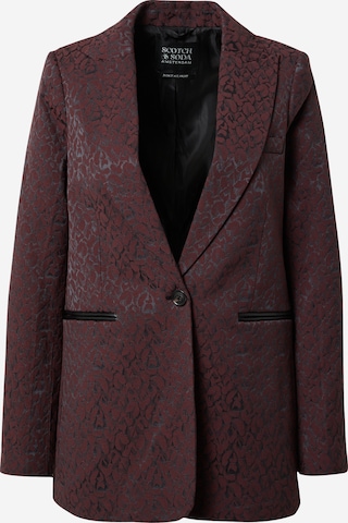 Blazer 'Leopard' SCOTCH & SODA en rouge : devant