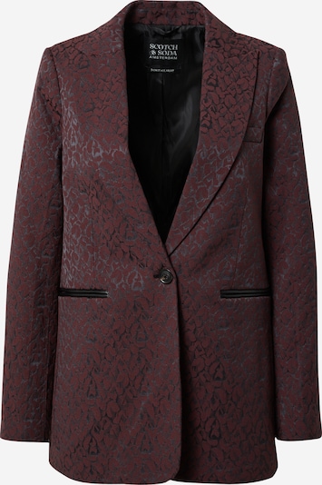 SCOTCH & SODA Blazer 'Leopard' in dunkelgrau / burgunder, Produktansicht