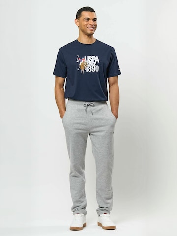 Regular Pantaloni ' UMGeorge ' de la U.S. POLO ASSN. pe gri: față