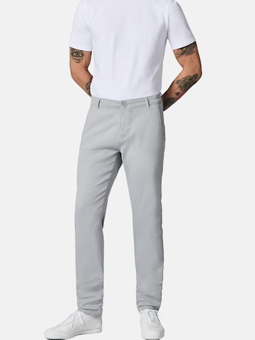 Coupe slim Pantalon chino 'Solon' Peak Time en gris : devant