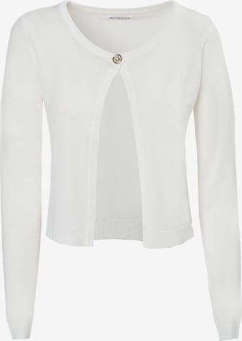 Cardigan Influencer en blanc : devant