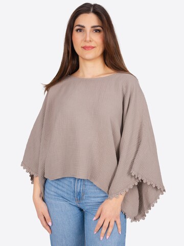 Seasons of April Blouse 'Mathilda' in Grey: front