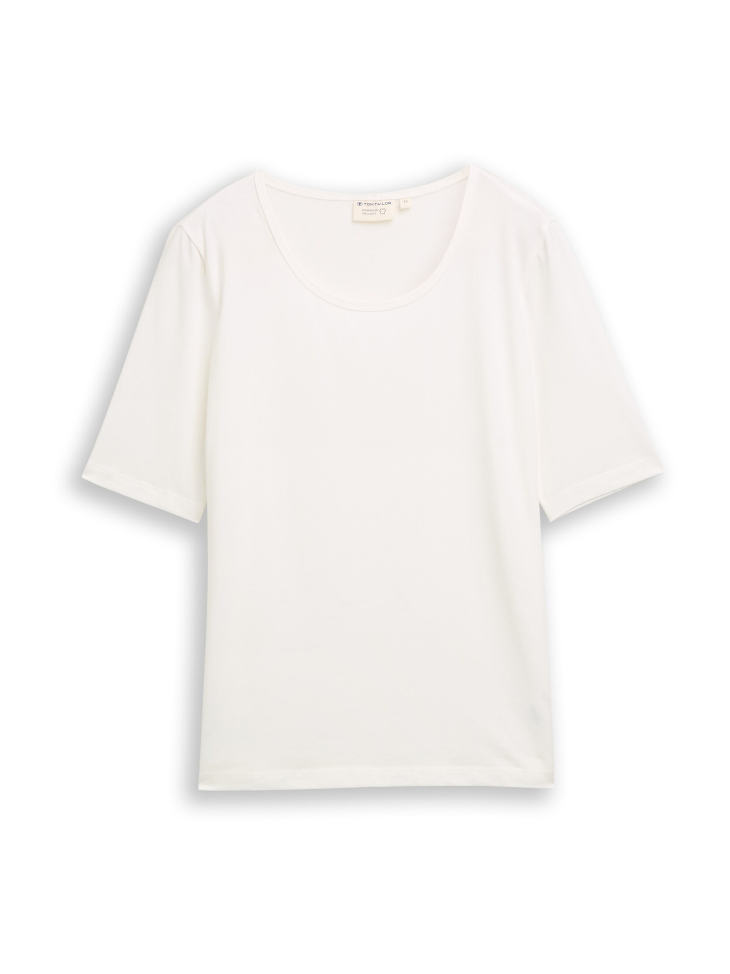TOM TAILOR T-Shirt in Weiß: Vorderseite